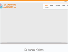 Tablet Screenshot of drashokmehta.com